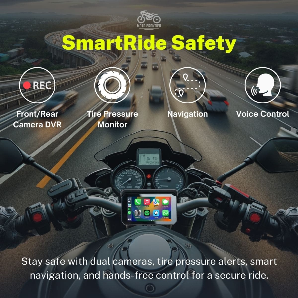 Vision Ride Pro - All-in-One Motorcycle Display